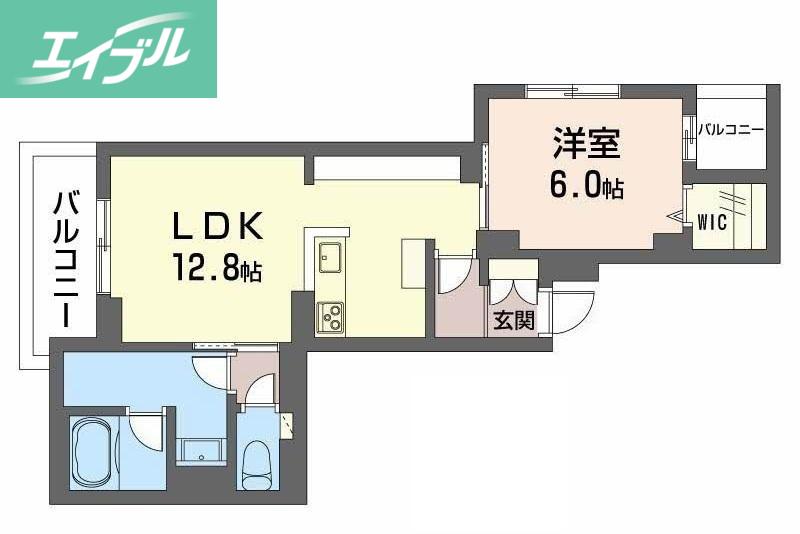 レーベンエイトII(1LDK/3階)の間取り写真
