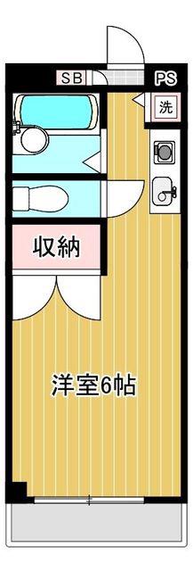 ピロ・ルシュリカ(ワンルーム/3階)の間取り写真