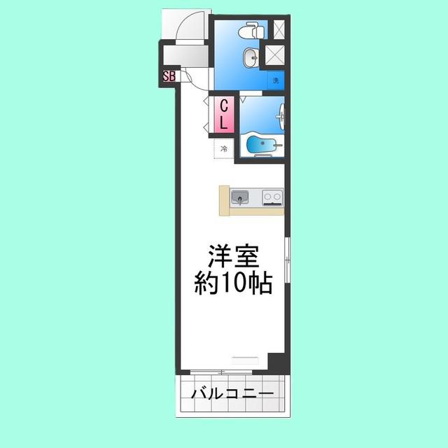 VITA NUOVA 堺(ワンルーム/3階)の間取り写真
