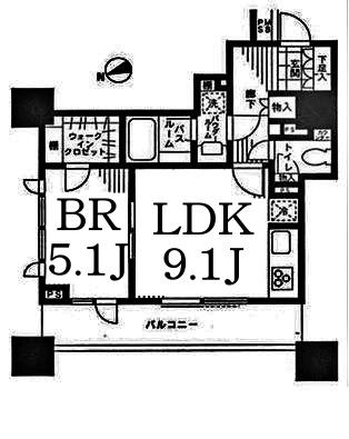シティタワー横濱(1LDK/3階)の間取り写真