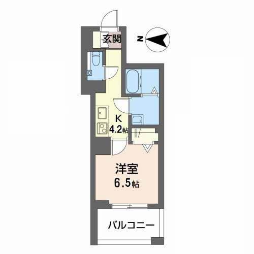 SHA MAISON M 2ND(1K/2階)の間取り写真