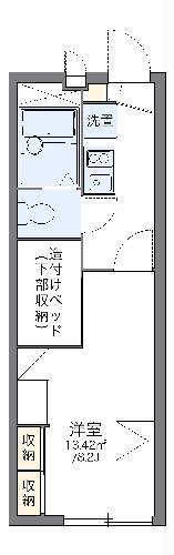 レオパレスNAGAKURA(1K/2階)の間取り写真