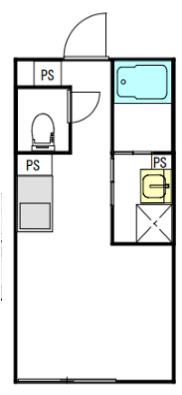 クレサージュ町屋II(ワンルーム/2階)の間取り写真