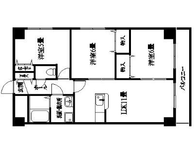 OHーAN(3LDK/3階)の間取り写真