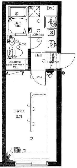 アーバイル池上(1K/2階)の間取り写真
