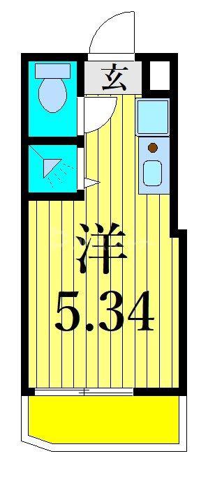 CUBE KANAMACHI V(ワンルーム/3階)の間取り写真