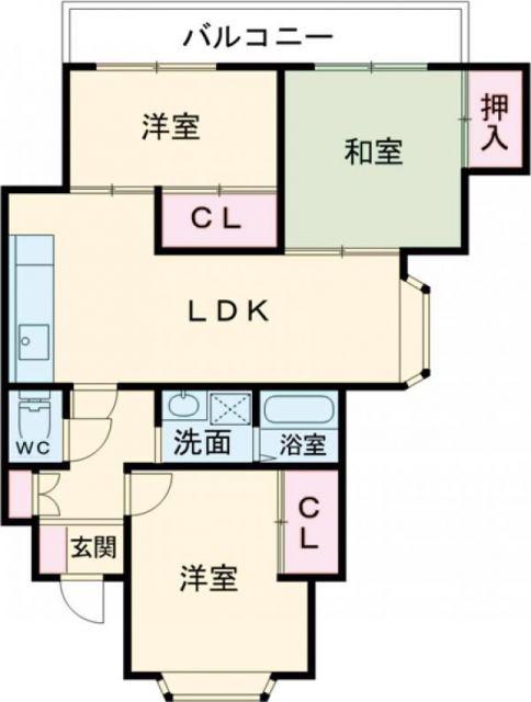 MEZOND・TANAKA(3LDK/2階)の間取り写真