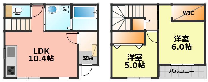 CASATERRACE庄内通(2LDK/1階)の間取り写真