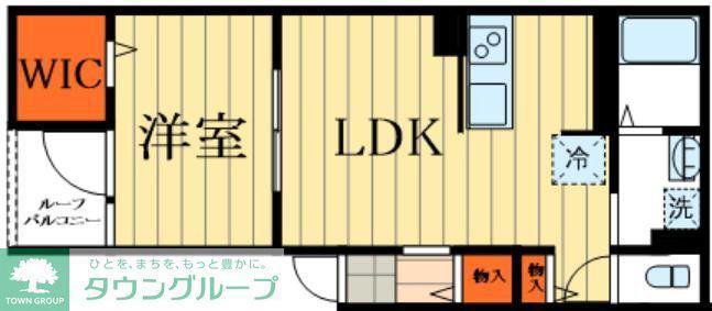 足立区足立計画(1LDK/3階)の間取り写真