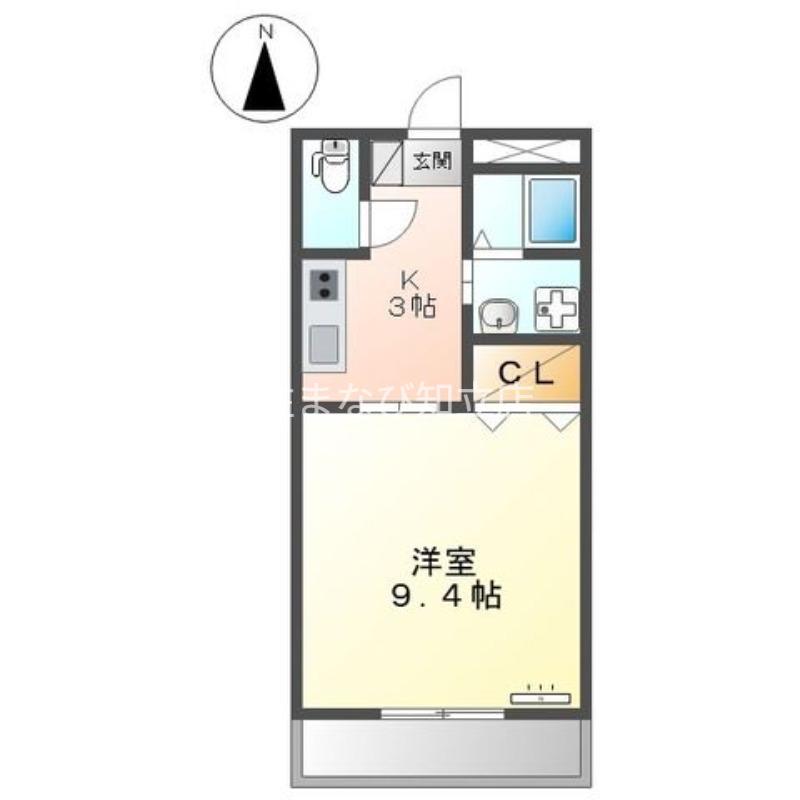 セーフティーパレス(1K/2階)の間取り写真