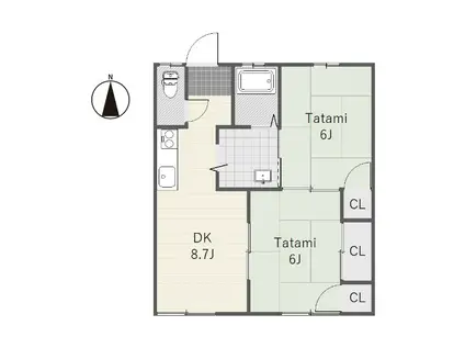 セフィラヴァレ(2DK/1階)の間取り写真