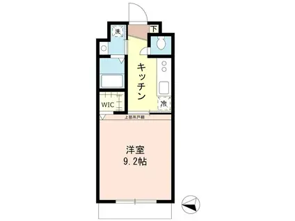 スプレンドコート(1K/3階)の間取り写真