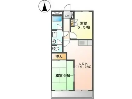 リバーサイドNK(2LDK/1階)の間取り写真