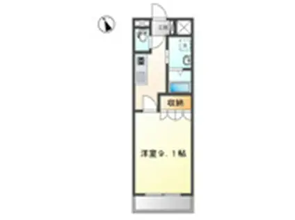 白土ハイツ(1K/1階)の間取り写真