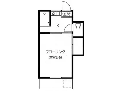 恵コーポラス(1K/2階)の間取り写真