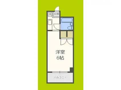 シェトワ弁天町(1K/2階)の間取り写真