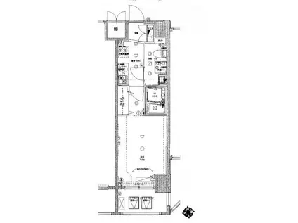 GENOVIA浜松町GREEN VEIL(1K/5階)の間取り写真