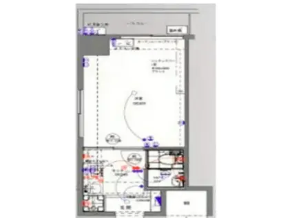 ライオンマンション文京根津(1K/4階)の間取り写真