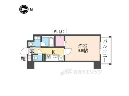 LAVILLA-1930-(1K/8階)の間取り写真