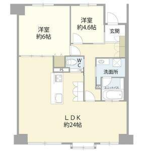 ライネスハイム志村(2LDK/6階)の間取り写真