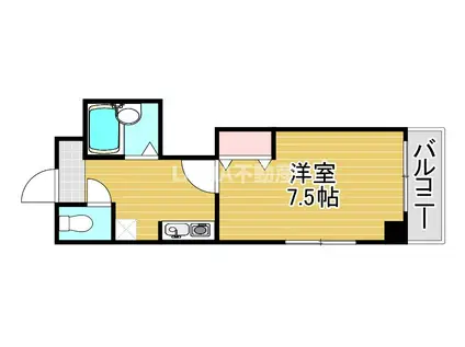 イモーブルナカムラ(1K/4階)の間取り写真