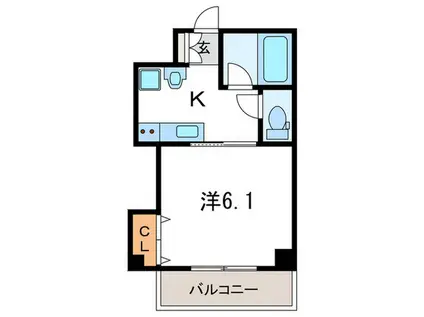 スミエール弐番館(1K/3階)の間取り写真