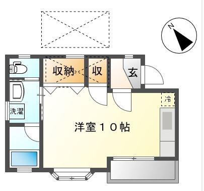 ハイツアザレア(ワンルーム/1階)の間取り写真
