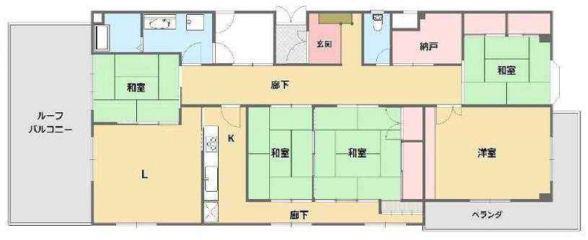 レークヒル(5SLDK/6階)の間取り写真