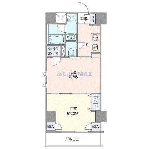 日神デュオステージ浅草松が谷(1LDK/3階)の間取り写真