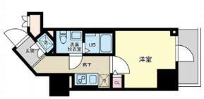 プライマル品川大森海岸(1K/3階)の間取り写真