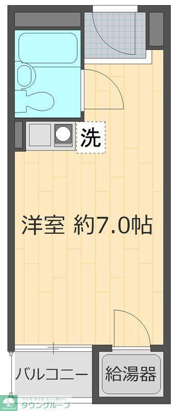 シャルマン文京千駄木(ワンルーム/3階)の間取り写真