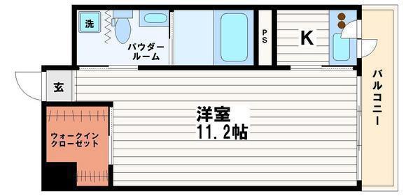 北浜クラフト(1K/10階)の間取り写真