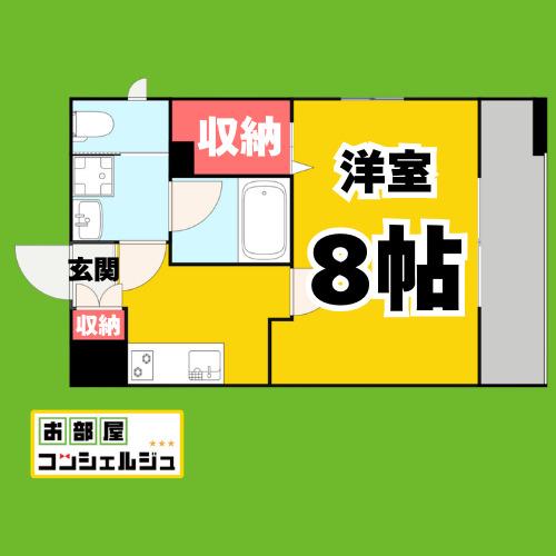 SD COURT KANAYAMA(1K/11階)の間取り写真
