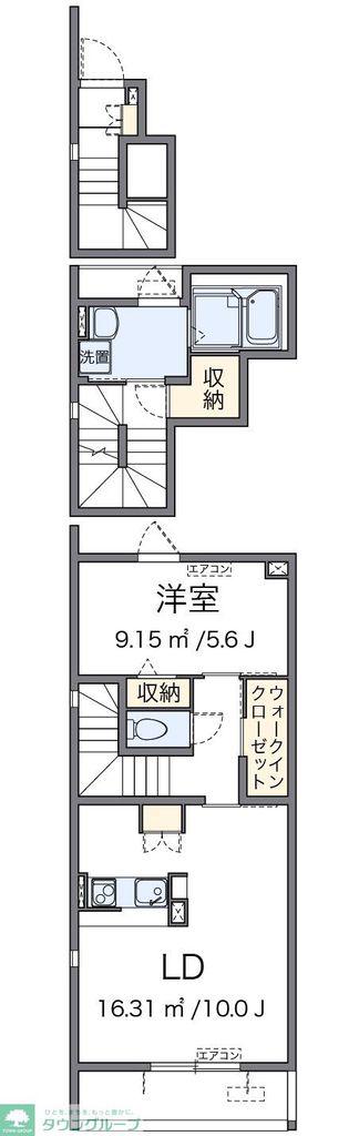 クレイノKEEP NEXTI(1LDK/3階)の間取り写真