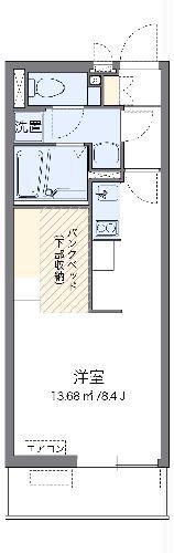 ミランダYIII(ワンルーム/2階)の間取り写真