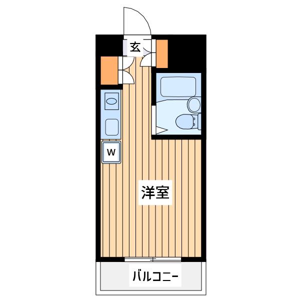 メゾンドポワリエ(ワンルーム/6階)の間取り写真
