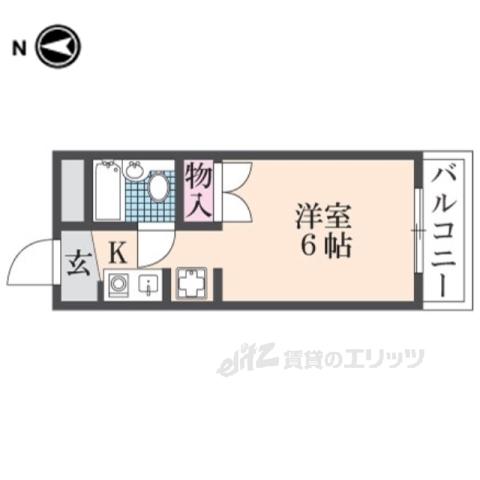 RENATUS伊丹(1K/3階)の間取り写真