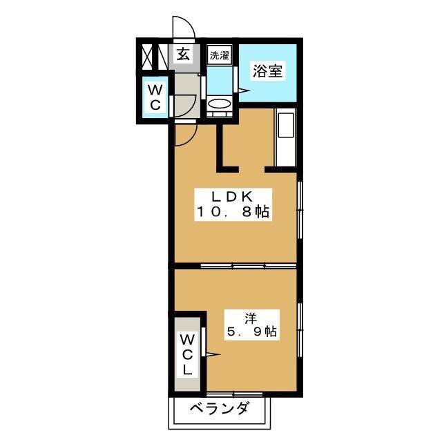 NK香取(1LDK/1階)の間取り写真