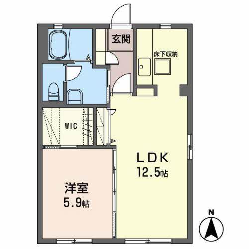 ルミエールメゾン(1LDK/1階)の間取り写真