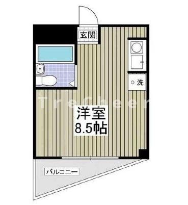 スターマンションII(ワンルーム/2階)の間取り写真