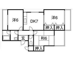 サンファミリア長久手I(3DK/3階)の間取り写真
