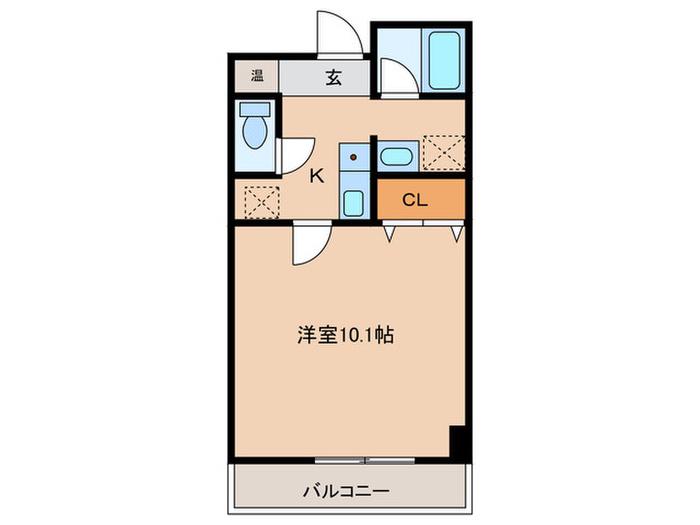 MMS-II(1K/2階)の間取り写真