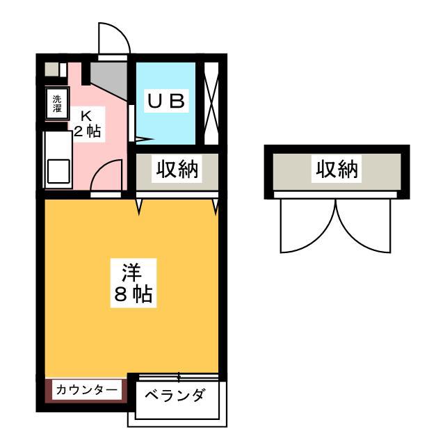 アルパイン市ヶ尾(1K/3階)の間取り写真