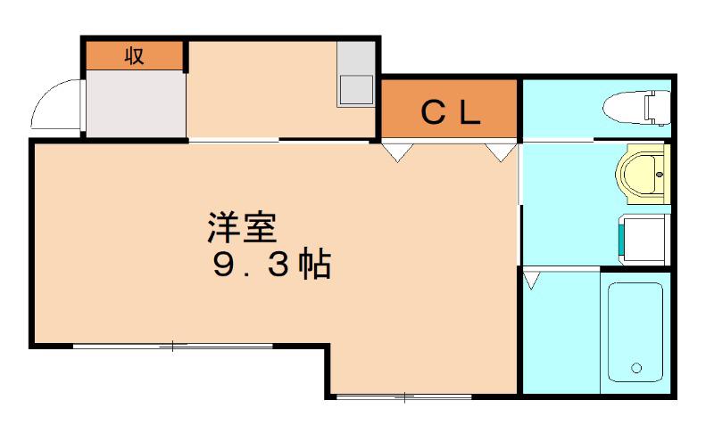 FOURSEASONS菅原(1K/1階)の間取り写真