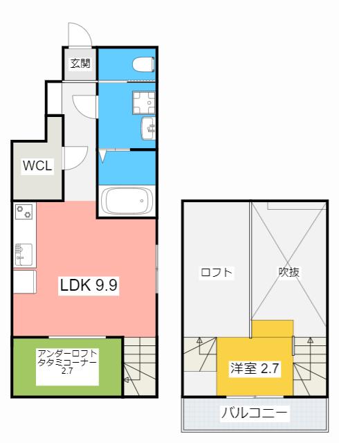 F-HEIM(ワンルーム/1階)の間取り写真