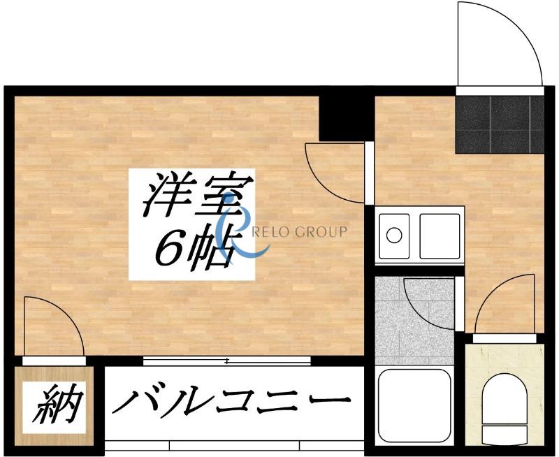 平野ビレッジPARTIII(1K/1階)の間取り写真
