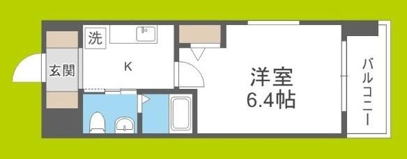 エスリード野田阪神駅前(1K/12階)の間取り写真