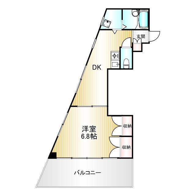 CDC目白(1DK/2階)の間取り写真