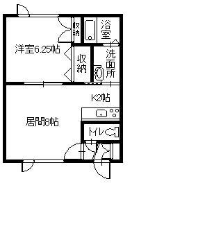 P-HOUSE(1LDK/1階)の間取り写真