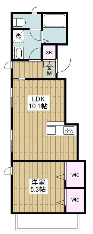 ボンドゥマール大森(1LDK/3階)の間取り写真